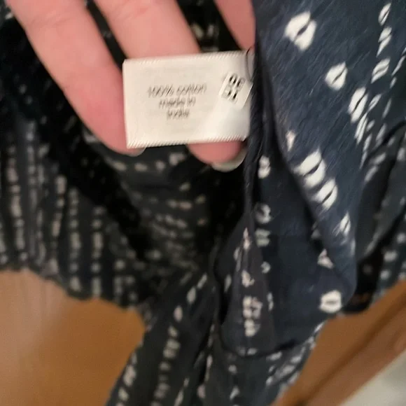 LANE BRYANT NWT Womens Size 18/20 Blue White Printed Tiered Cotton Maxi Skirt - Picture 11 of 12